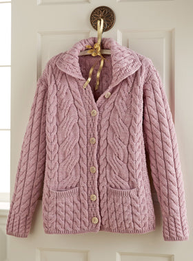 Irish Rose Cable Cardigan