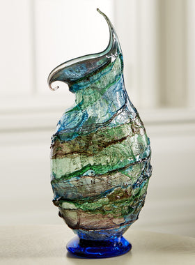 Venetian Skies Murano Glass Vase